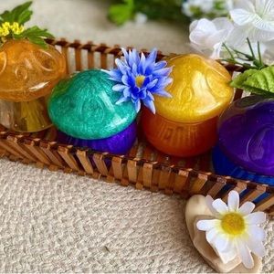 Handmade resin Mushroom Jars.